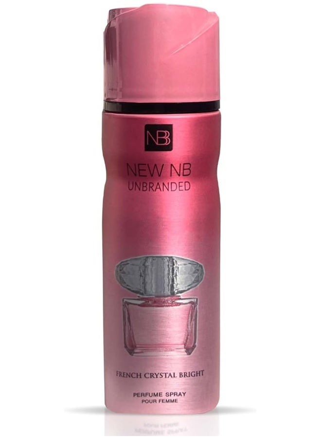 New Nb French Crystal Bright Perfume Deodorant Spray Pour Femme 200ml